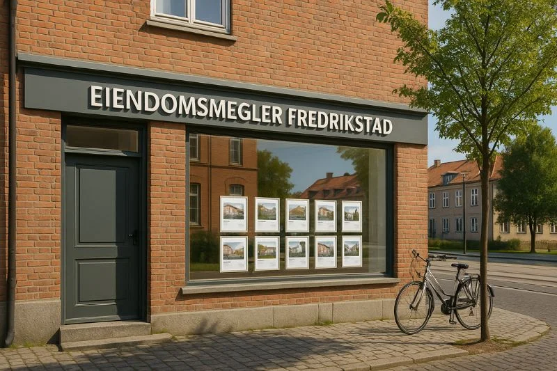 Eiendomsmegler Fredrikstad — utsikt over Gamlebyen og Glomma